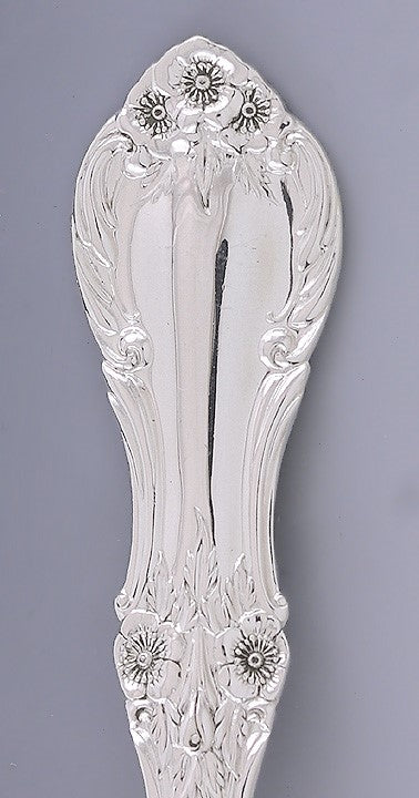 4 pc Set International Co Wild Rose Sterling Silver 2 Soup Spoons, 2 Salad Forks