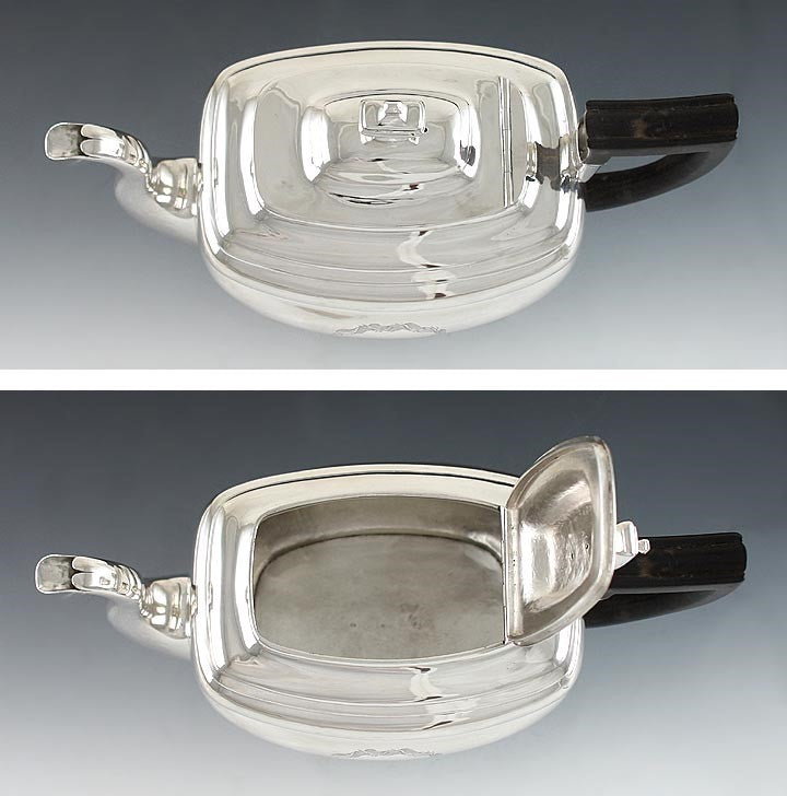 Antique 1805 American New York Sterling Silver Stout Coffeepot Teapot