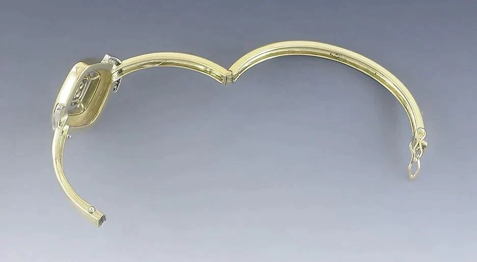 Incredible American 18k Yellow Gold Bracelet W/ Diamonds