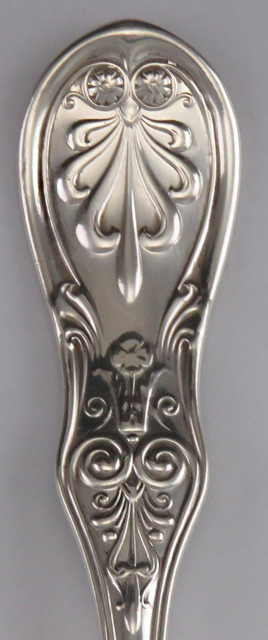 c1870 Tiffany & Co. Sterling Silver Saratoga Oval Soup Place Dessert Spoons (4)