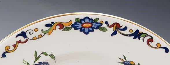 Antique John Maddock & Sons 6 Bread and Butter Plates Canton