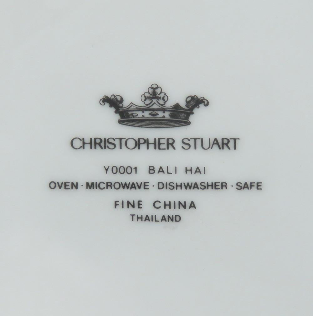 13 Soup Porcelain Bowls Christopher Stuart Bali Hai Younger Than Springtime