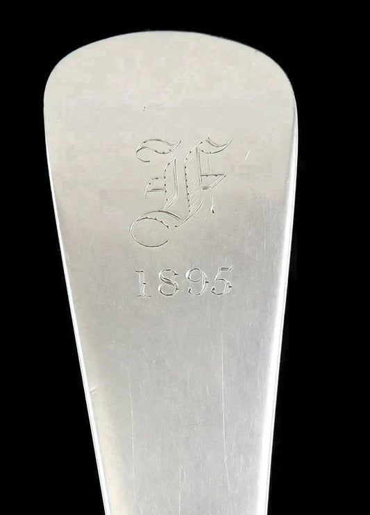 Antique Georgian 1809 English Sterling Silver Stuffing/Serving Spoon 11 3/4"