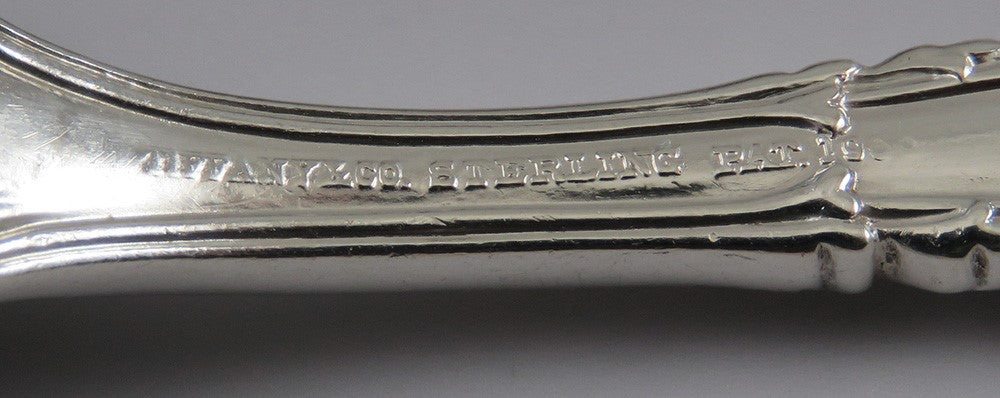 6 Heavy Solid Sterling Silver Tiffany & Co Florentine 1900 Lunch Forks 6 3/4"