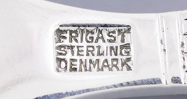 Huge 226pc Sterling Silver Frigast Danish Crown Flatware Set Serves 11