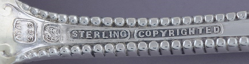 Antique Towle Sterling Silver Canterbury 1893 Salad Serving Set Fork Spoon