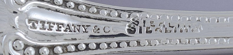 11 Antique 1850s Tiffany & Co Sterling Silver Bead Teaspoons Heavy Weight!