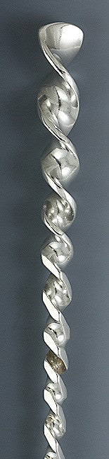 Antique c1880 Sterling Silver Twist Flapjack Tomato Server 8 3/4"