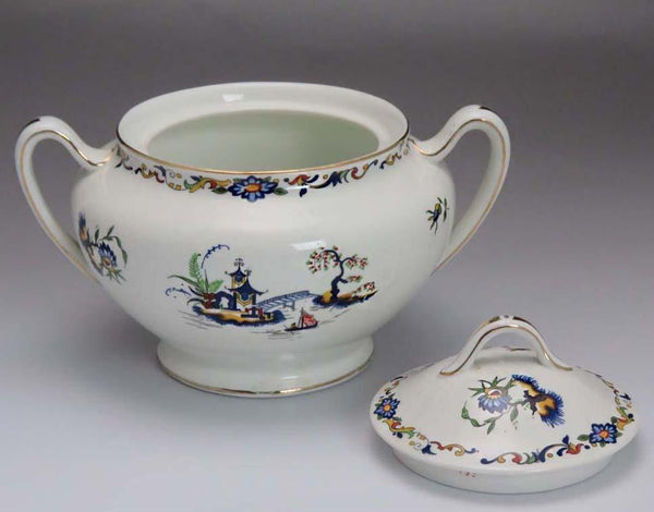 Late 1890's-Early 1900's John Maddock & Sons Porcelain Sugar w/ Creamer