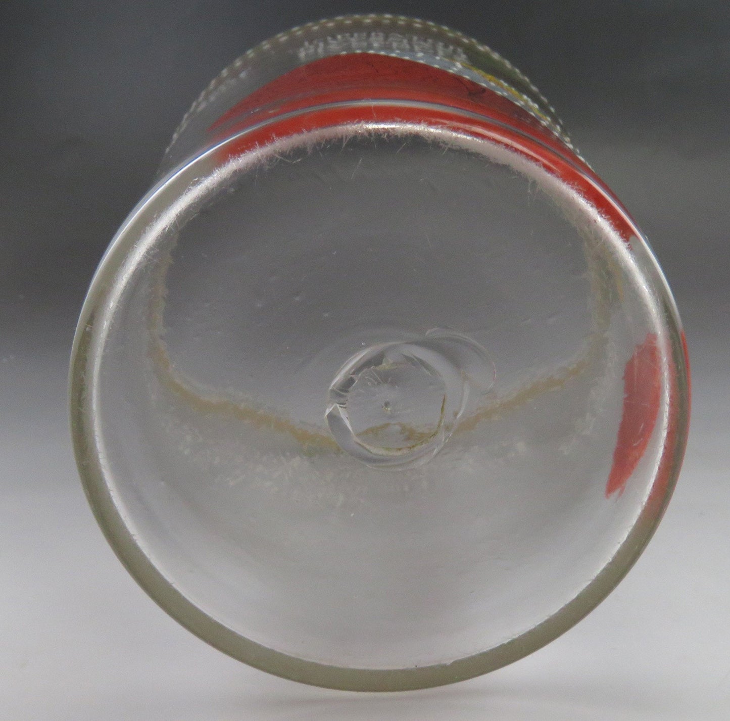 Early 1800's- Late 1800's Hand Painted & Hand Blown Flip Glass Cup