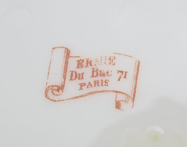 Great 1870s French Porcelain 16 Set Plates Ernie Du Bac Paris 9 1/4 in
