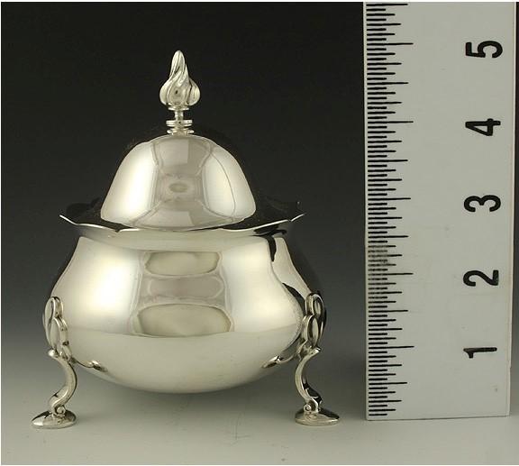 Vintage 3pc Tiffany & Co Heavy Sterling Silver Tea Coffee Set Flame Finials
