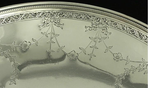 Antique Barbour Sterling Silver 2 Handle Compote Tazza Pedestal Bowl/Dish 9 3/4"