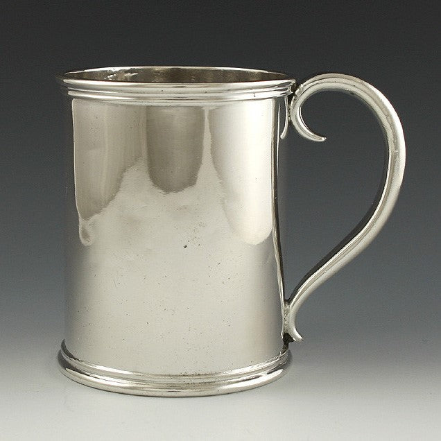 Classic Antique Early 1800s American Coin Silver Cup Mug