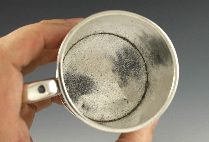 Classic Antique Early 1800s American Coin Silver Cup Mug