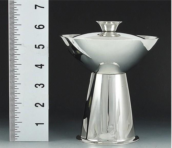 Vintage Modernist Sterling Silver Ciborium Covered Chalice Urn