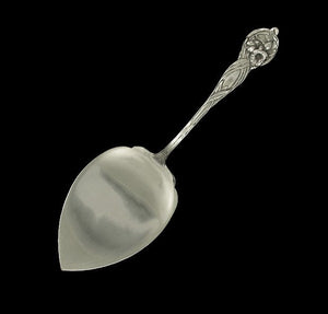 Antique Watson Orchid Flower Sterling Silver Pie Cake Pastry Server