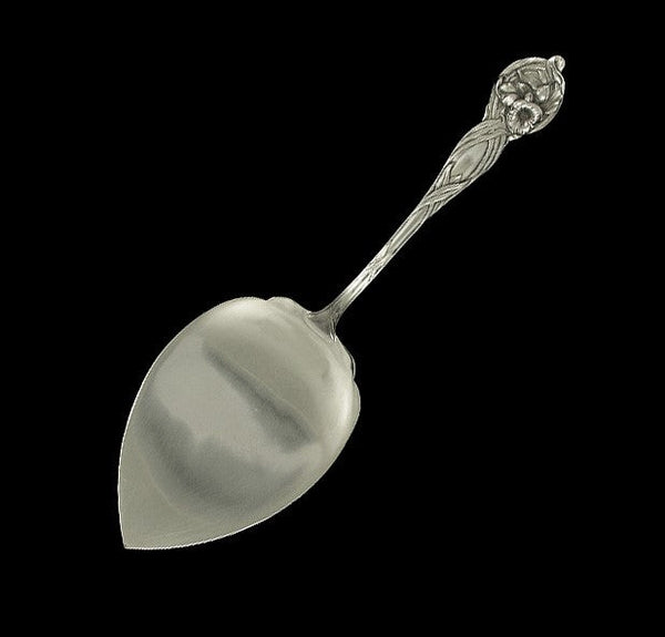 Antique Watson Orchid Flower Sterling Silver Pie Cake Pastry Server