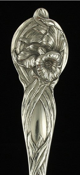 Antique Watson Orchid Flower Sterling Silver Pie Cake Pastry Server