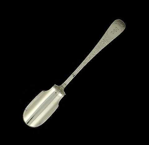 Antique Gorham Covington 1914 Engraved Cheese Scoop 7" F Mono