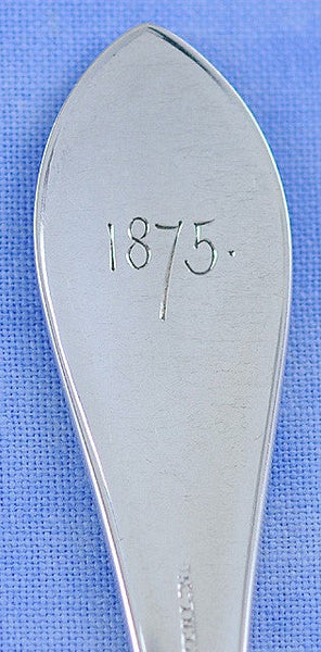 8 Antique c1873 Sterling Silver Gorham Palm Nut Seafood Picks