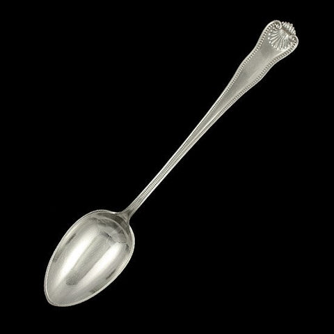 Antique Sterling Silver Frank Smith Newport Shell Stuffing Serving Spoon 11.5"