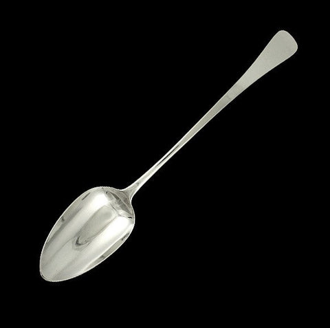 1805 Antique English Georgian Sterling Silver Platter Serving Stuffing Spoon