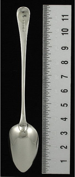 1805 Antique English Georgian Sterling Silver Platter Serving Stuffing Spoon