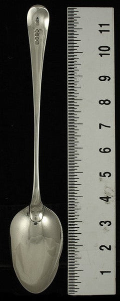 Antique 1800 English Georgian Sterling Silver Stuffing Serving Platter Spoon 12"