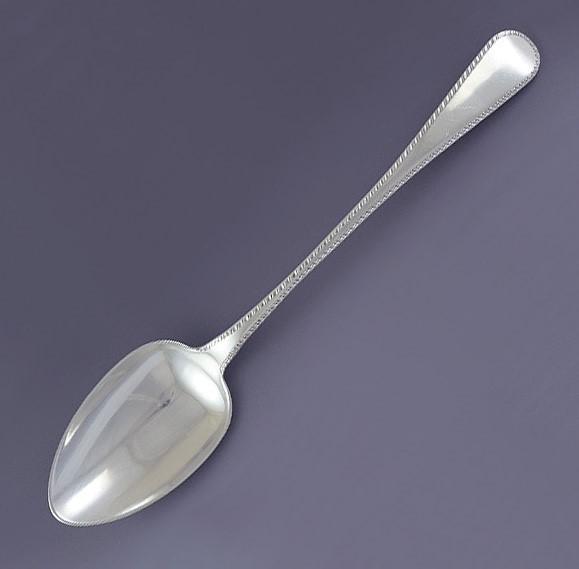 Antique 1817 Irish Sterling Silver Platter/Stuffing/Serving Spoon NO MONO