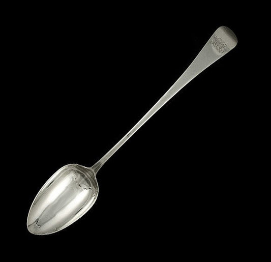 Antique Georgian English Sterling Silver 1811 Stuffing Serving Spoon 11 3/4"