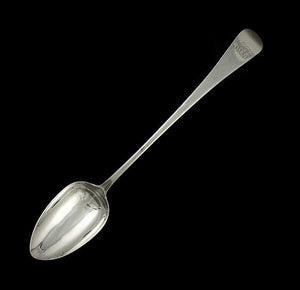 Antique Georgian English Sterling Silver 1811 Stuffing Serving Spoon 11 3/4"