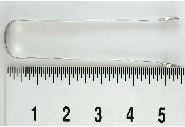 Antique English Georgian Sterling Silver Floral Engraved Sugar Tongs