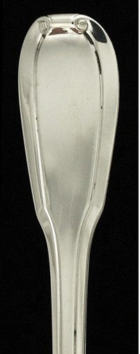 12 Heavy French Sterling Silver Scroll Lapparra Spoons 5 1/4"