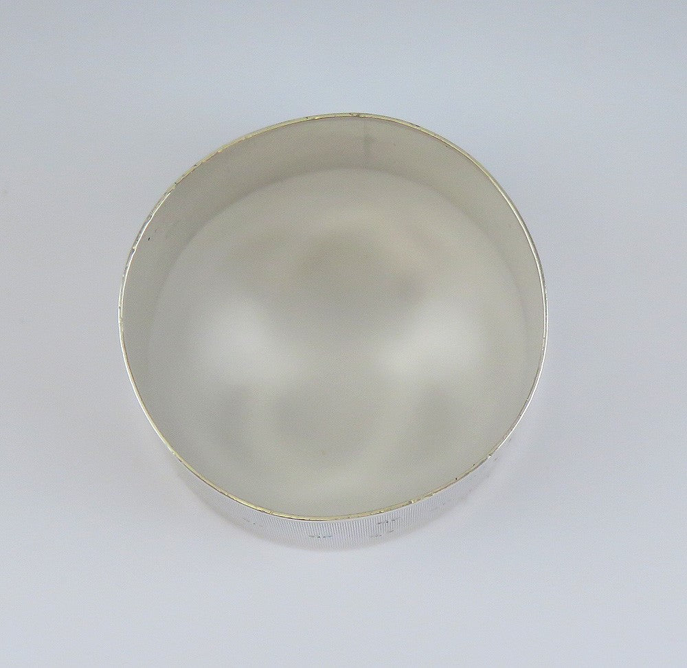 Antique 1869 American Coin Silver Belt Cartouche Napkin Ring 'Aquila' Mono