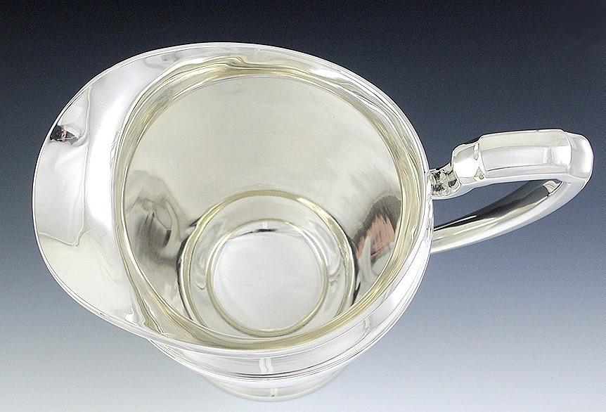 Large Antique Art Deco International Sterling Silver 5 Pint 9.5" Pitcher/Jug