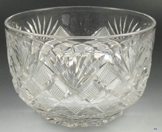 c1830-1870 Fantastic set 8 Antique Cut Glass Crystal Dessert Finger Bowls