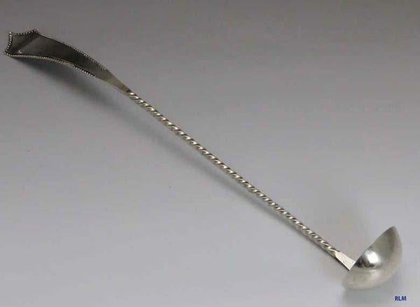 1896 Antique Dutch 833 Silver Claret Ladle