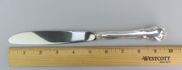 5 Towle French Provincial True Dinner Knives Sterling Handles 9 5/8"