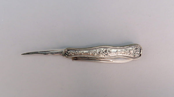 Antique American Sterling Silver Fruit Knife 1860s