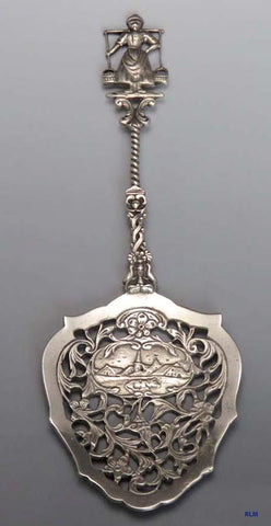 Late 1800's-Early 1900's Marshall Field & Co. Dutch Sterling Silver BonBon Spoon