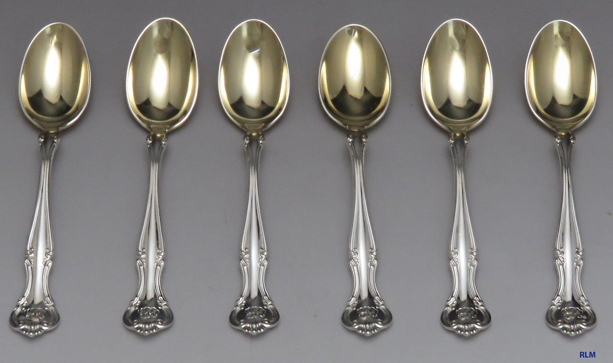 1900 Gorham Cromwell Sterling Silver Demitasse Spoons (6)