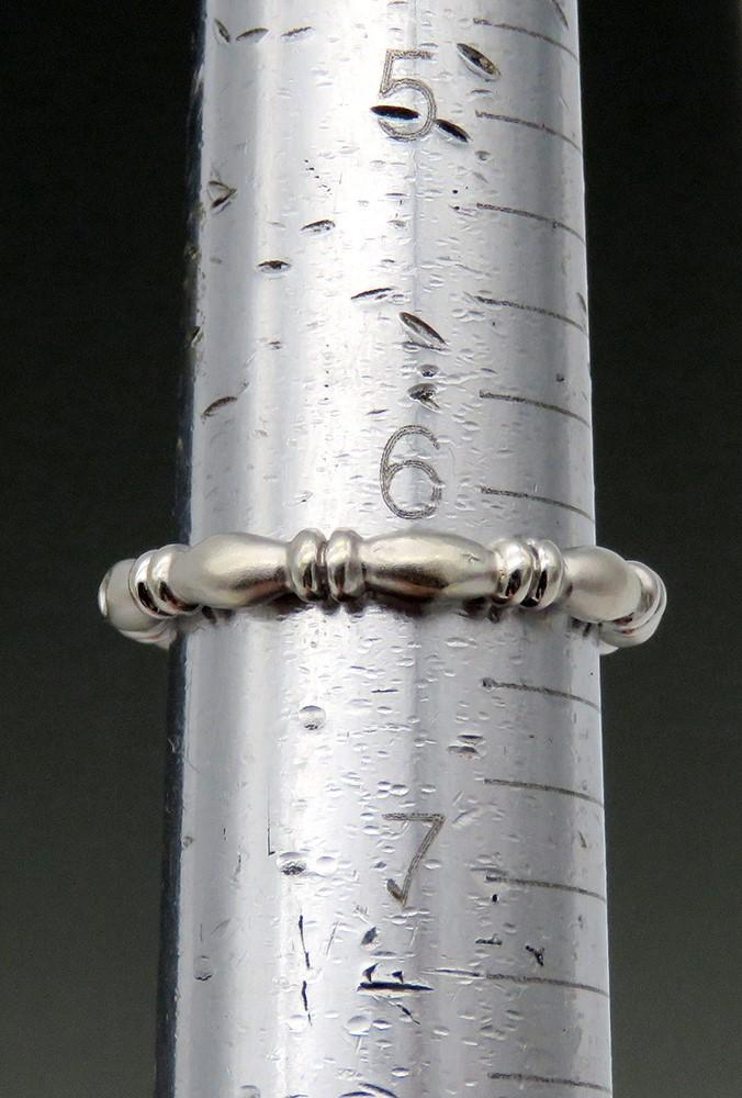 Sleek Contemporary 14k White Gold Diamond Frosted Finish Eternity Band Ring