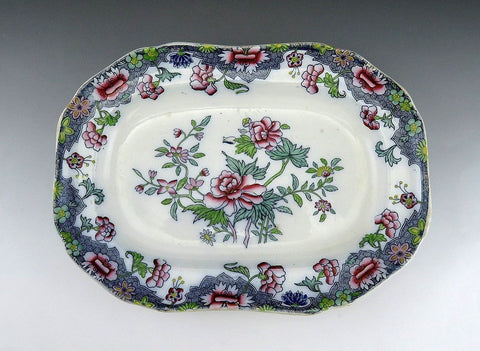 Antique Mid 19th Century English Copeland Late Spode Floral Serving Platter/Tray