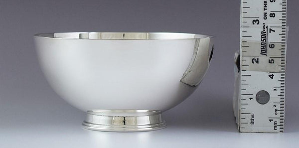 Fab Tiffany Co Sterling Silver Footed 5" Bowl / Dish No Monos