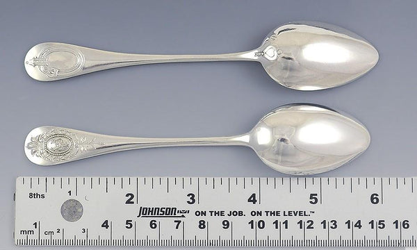 11 Antique 1877-1885 French 950 Sterling Silver Paul Massat Spoons 5 3/4"