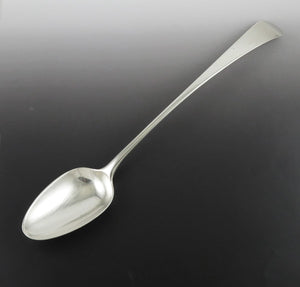 Antique 1791 Georgian English Sterling Silver Long Platter Serving Spoon NO MONO