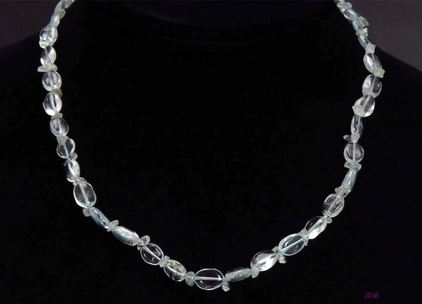 Gorgeous ~90ct Aquamarine Beaded Necklace