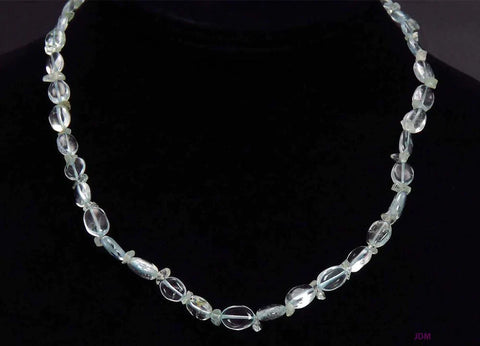 Gorgeous ~90ct Aquamarine Beaded Necklace