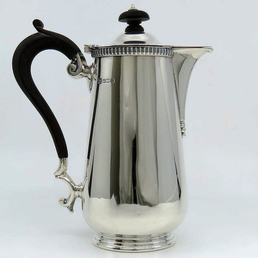 Stylish 1912 English Sterling Silver Coffee Tea Mocha Pot